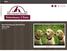 Tablet Screenshot of mechanicsburgvetclinic.com